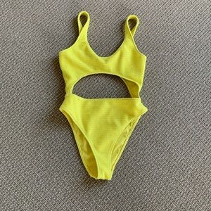 Pacsun Yellow Swimsuit.